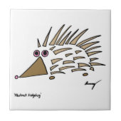 Abstracte egel-Tegel Tegeltje (Voorkant)