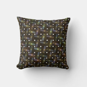 Abstracte Egyptische prinses Cross Weave Pattern Kussen