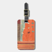 Abstracte eierparade door Erica J Vess Bagagelabel (Voorkant verticaal)