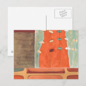 Abstracte eierparade door Erica J Vess Briefkaart (Voorkant / Achterkant)