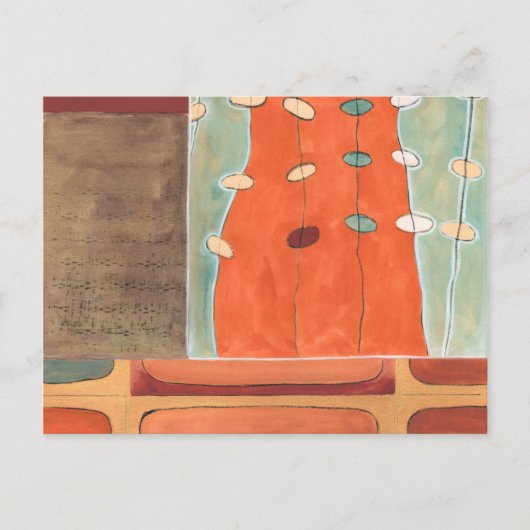 Abstracte eierparade door Erica J Vess Briefkaart (Voorkant)