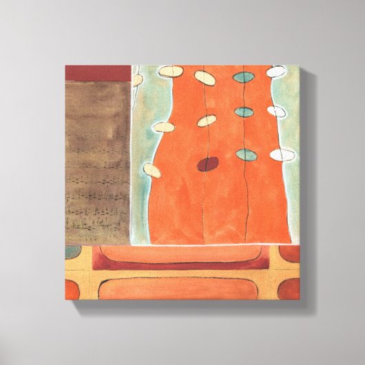 Abstracte eierparade door Erica J Vess Canvas Afdruk (Voorkant)