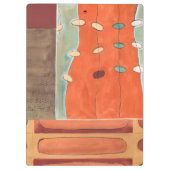 Abstracte eierparade door Erica J Vess Klembord (Achterkant)