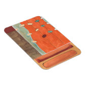 Abstracte eierparade door Erica J Vess Magneet (Rechterzijde)