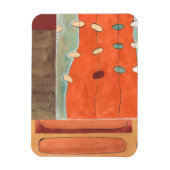 Abstracte eierparade door Erica J Vess Magneet (Verticaal)