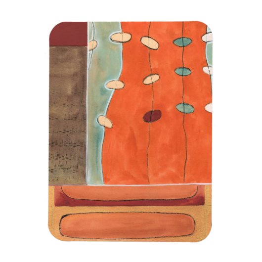 Abstracte eierparade door Erica J Vess Magneet (Verticaal)