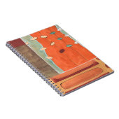 Abstracte eierparade door Erica J Vess Notitieboek (Rechterzijde)