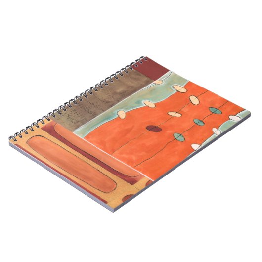 Abstracte eierparade door Erica J Vess Notitieboek (Linkerzijde)