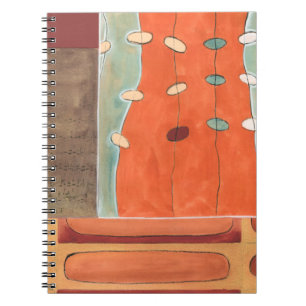 Abstracte eierparade door Erica J Vess Notitieboek