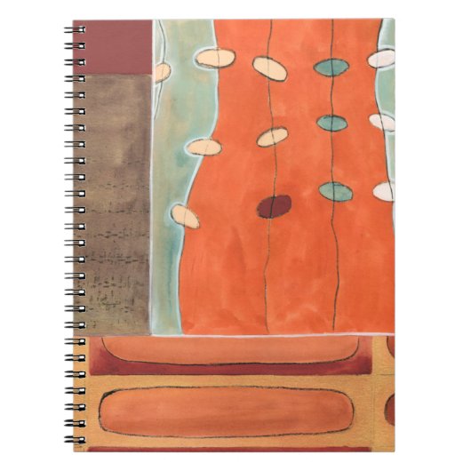 Abstracte eierparade door Erica J Vess Notitieboek (Voorkant)