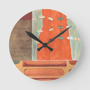 Abstracte eierparade door Erica J Vess Ronde Klok