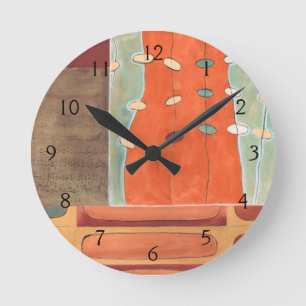 Abstracte eierparade door Erica J Vess Ronde Klok