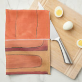 Abstracte eierparade door Erica J Vess Theedoek (Quarter Fold)