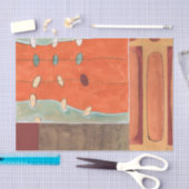 Abstracte eierparade door Erica J Vess Tissuepapier (Craft)