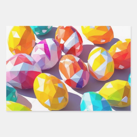 Abstracte eierschaal pastelwikkel inpakpapier vel (Voorkant)