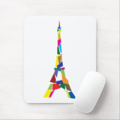 Abstracte Eiffel Tower, Frankrijk, Parijs Muismat (Met muis)
