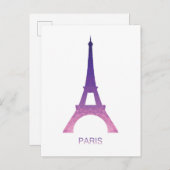 Abstracte Eiffeltoren Briefkaart (Voorkant / Achterkant)