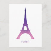 Abstracte Eiffeltoren Briefkaart (Voorkant)