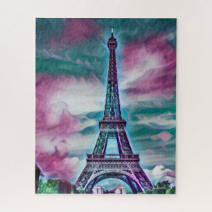 Abstracte Eiffeltoren Legpuzzel