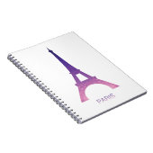 Abstracte Eiffeltoren Notitieboek (Rechterzijde)