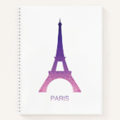 Abstracte Eiffeltoren Notitieboek (Voorkant)