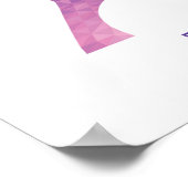 Abstracte Eiffeltoren Poster (Hoek)