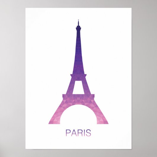 Abstracte Eiffeltoren Poster (Voorkant)