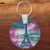 Abstracte Eiffeltoren-Sleutelhanger Sleutelhanger (Voorkant)