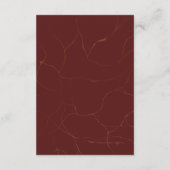 Abstracte Elegance Golden Lijst Details Informatiekaartje (Achterkant)