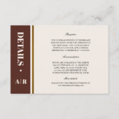 Abstracte Elegance Golden Lijst Details Informatiekaartje (Voorkant)