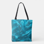 Abstracte elegant munt blauw glitter tote bag (Achterkant)