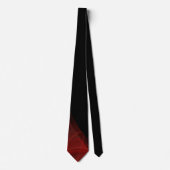 Abstracte Elegant Red en Black Fractal Necktie Stropdas (Voorkant)