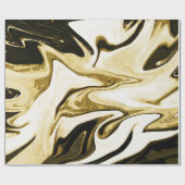 Abstracte elegant retro digital liquid marmer cadeaupapier (Vlak)