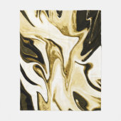 Abstracte elegant retro digital liquid marmer fleece deken (Voorkant)