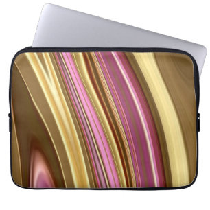 Abstracte elegant retro digital liquid marmer laptop sleeve