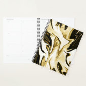 Abstracte elegant retro digital liquid marmer planner (Display)
