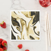 Abstracte elegant retro digital liquid marmer servet (Insitu)