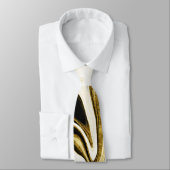 Abstracte elegant retro digital liquid marmer stropdas (Gebonden)