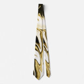 Abstracte elegant retro digital liquid marmer stropdas (Voorkant)