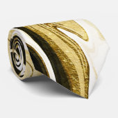 Abstracte elegant retro digital liquid marmer stropdas (Opgerold)