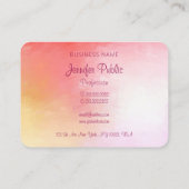 Abstracte Elegant Script Monogram Sjabloon Visitekaartje (Achterkant)