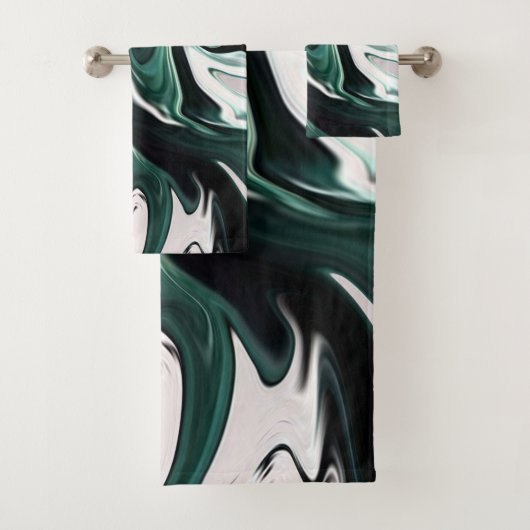 Abstracte elegant vloeibare marmer stromingstextuu bad handdoek (Insitu)