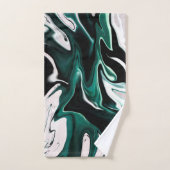 Abstracte elegant vloeibare marmer stromingstextuu bad handdoek (Handdoek)