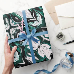 Abstracte elegant vloeibare marmer stromingstextuu cadeaupapier