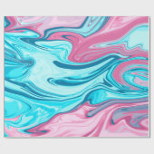 Abstracte elegant vloeibare marmer stromingstextuu cadeaupapier (Vlak)