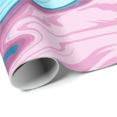 Abstracte elegant vloeibare marmer stromingstextuu cadeaupapier (Rol Hoek)