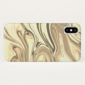 Abstracte elegant vloeibare marmer stromingstextuu Case-Mate iPhone case (Achterkant (horizontaal))