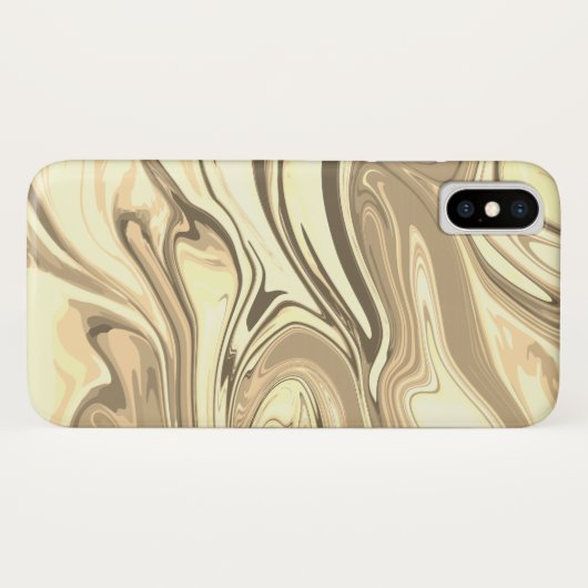 Abstracte elegant vloeibare marmer stromingstextuu Case-Mate iPhone case (Achterkant (horizontaal))