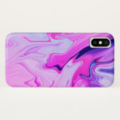 Abstracte elegant vloeibare marmer stromingstextuu Case-Mate iPhone case (Achterkant (horizontaal))