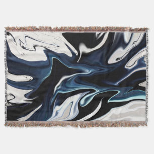 Abstracte elegant vloeibare marmer stromingstextuu deken